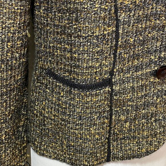 Alpaca Allure Hand Loomed Alpaca Blend Blazer with Fringe Women Medium - Picture 8 of 12